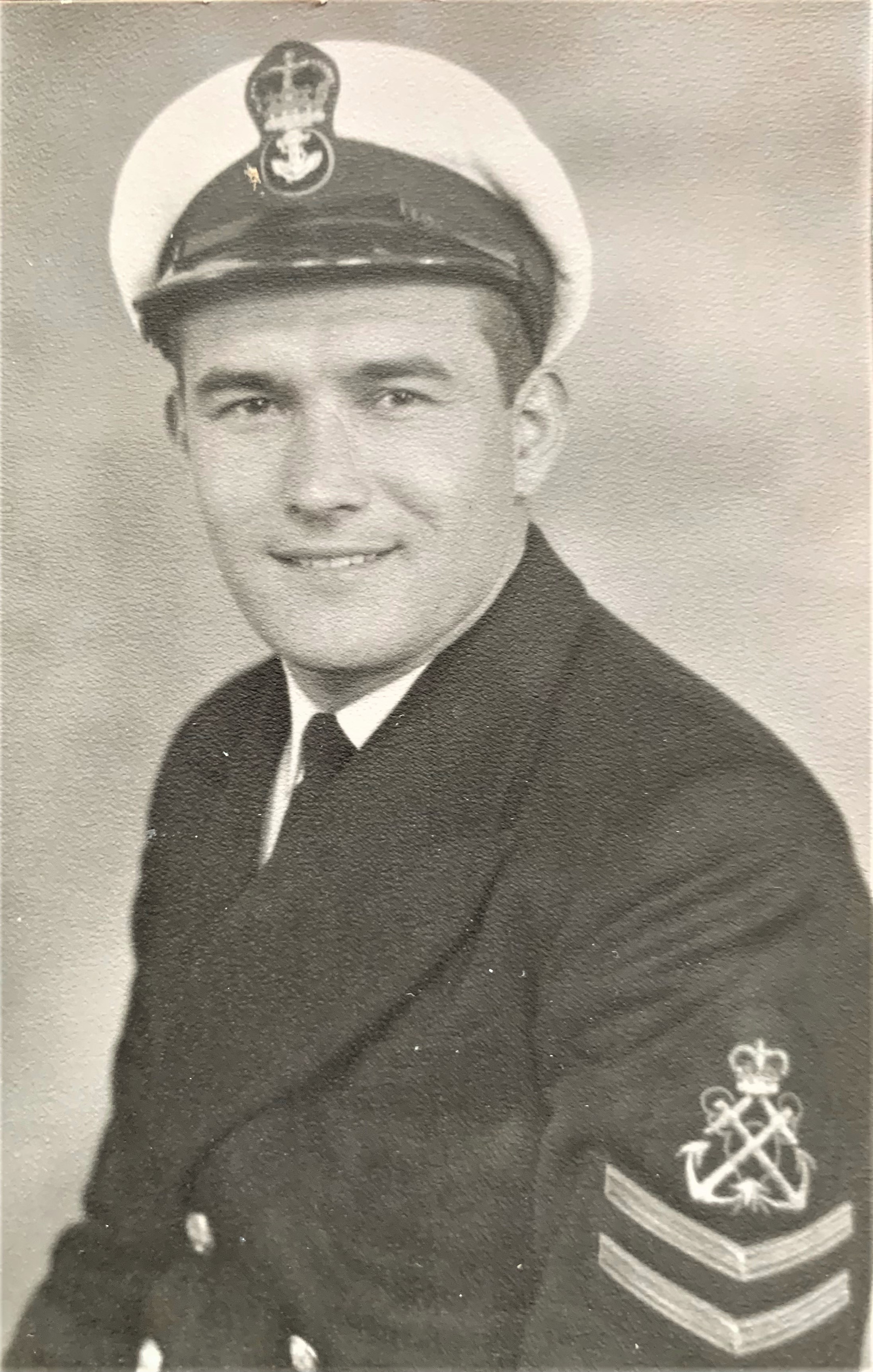 Denley Isaac as a Chief Petty Officer with the Submarine Service.