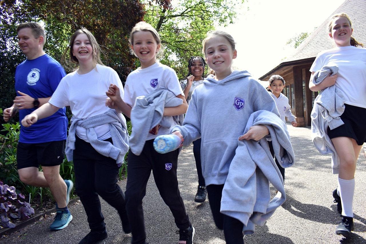 Grosvenor Park Academy children clocked up the miles during Run With Mr Sparks.