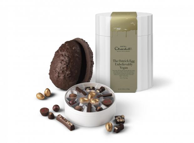 Chester and District Standard: Unbelievably Vegan* Ostrich Easter Egg. Credit: Hotel Chocolat