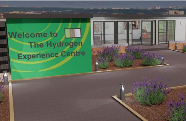 Chester and District Standard: An artist impression of what the Hydrogen Experience Centre may look like. (pic: Cadent)