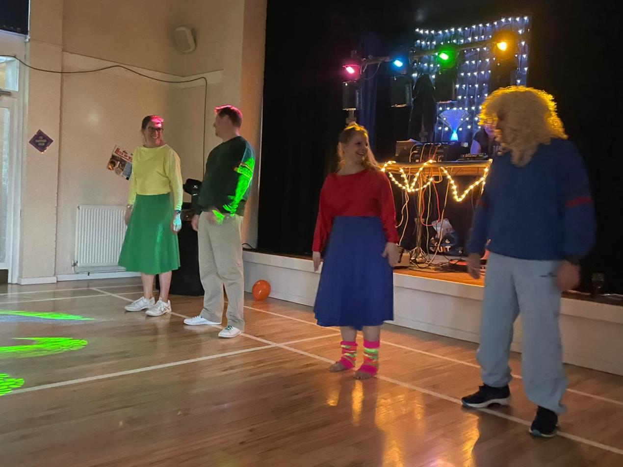 Tilston Trotters helped raise £1100 with their Bucks Fizz homage at Tilston Village Hall.