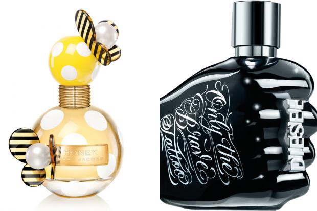 Chester and District Standard: (Left) Marc Jacobs Honey EDP and (right) Diesel Only the Brave Tattoo EDT (The Perfume Shop/Canva)