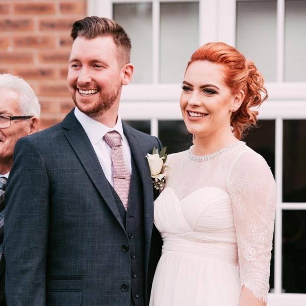 Gavin and Laura married in Warrington after bringing the date forward folling his diagnosis