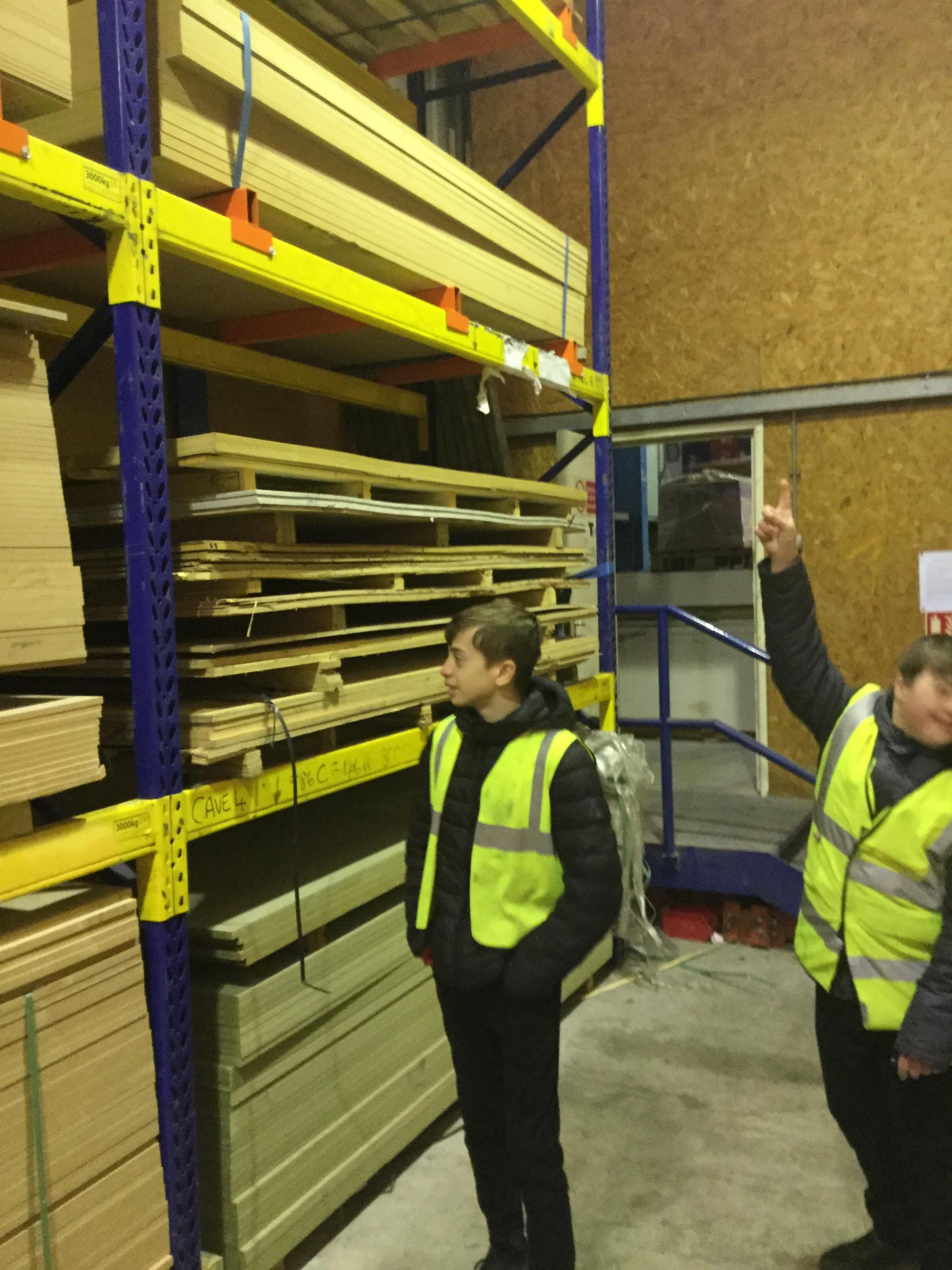 Dee Banks School pupils paid a visit to Jewson to thank staff for supplying handy tools.