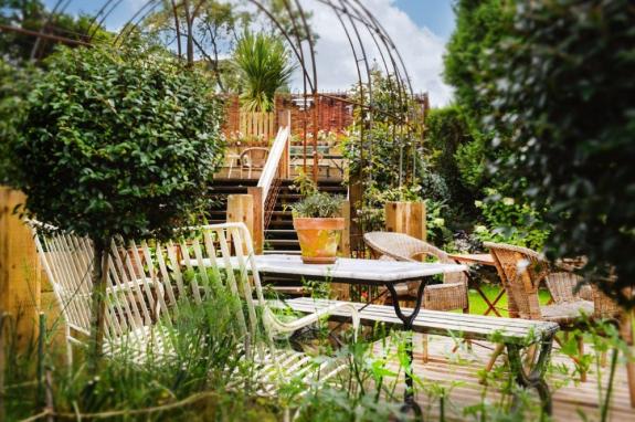 Chester and District Standard: Guests can relax in tiered gardens and terraces Chester and District Standard: Guests can relax in tiered gardens and terraces