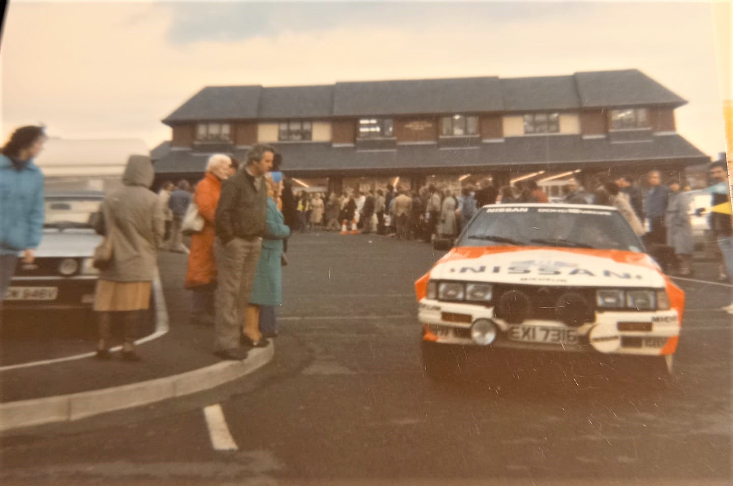 Terry Kaby in Mold, RAC Rally November 1984. Photo courtesy of Howard Smith