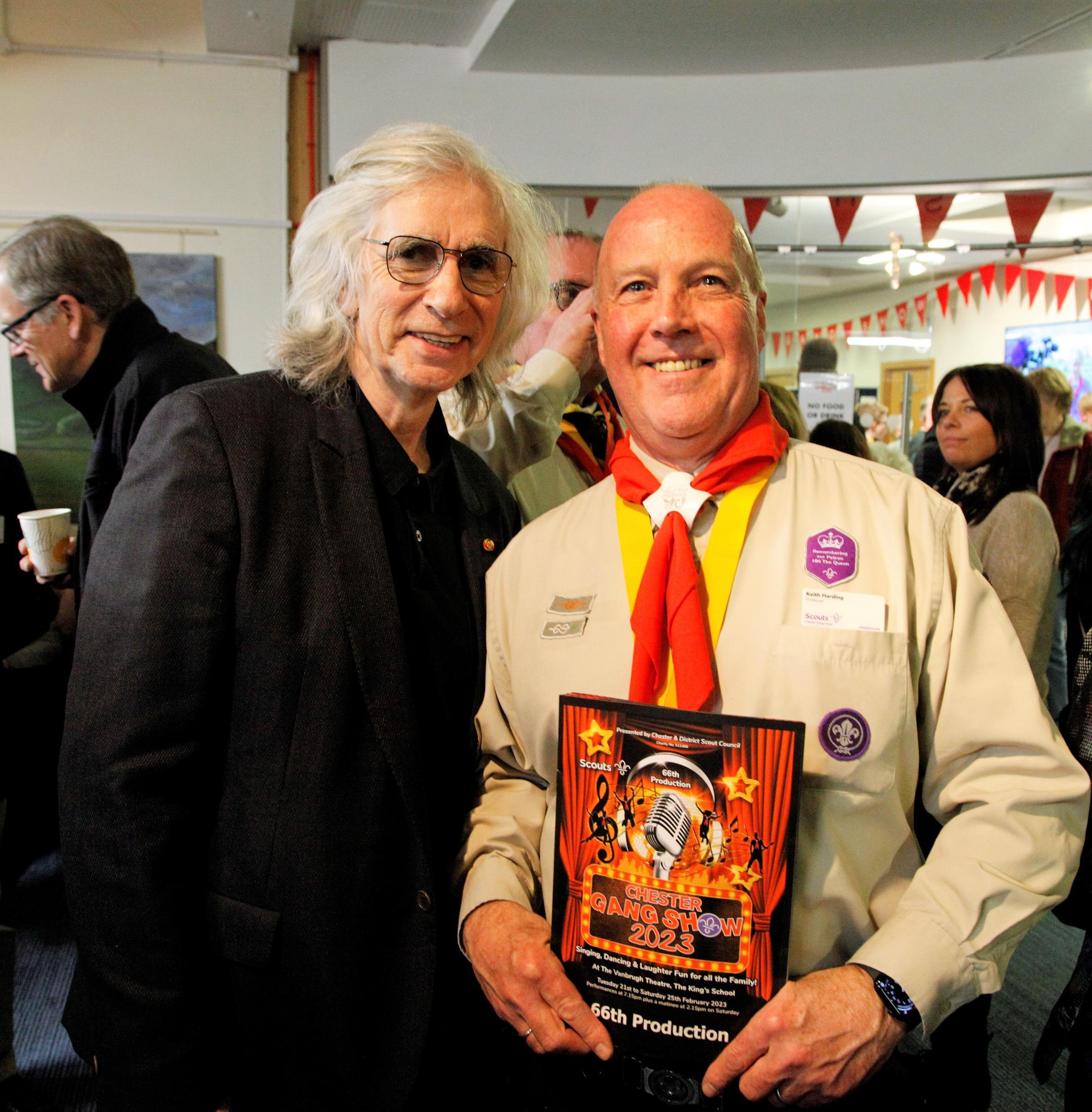 Chester Gang Show welcomed Sir Phillip Redmond CBE, who praised Scouts for their efforts.