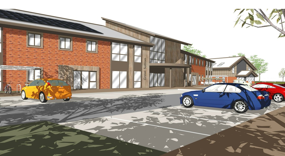 An artists impression of the new Great Sutton Medical Centre. Picture: Wynne Construction.