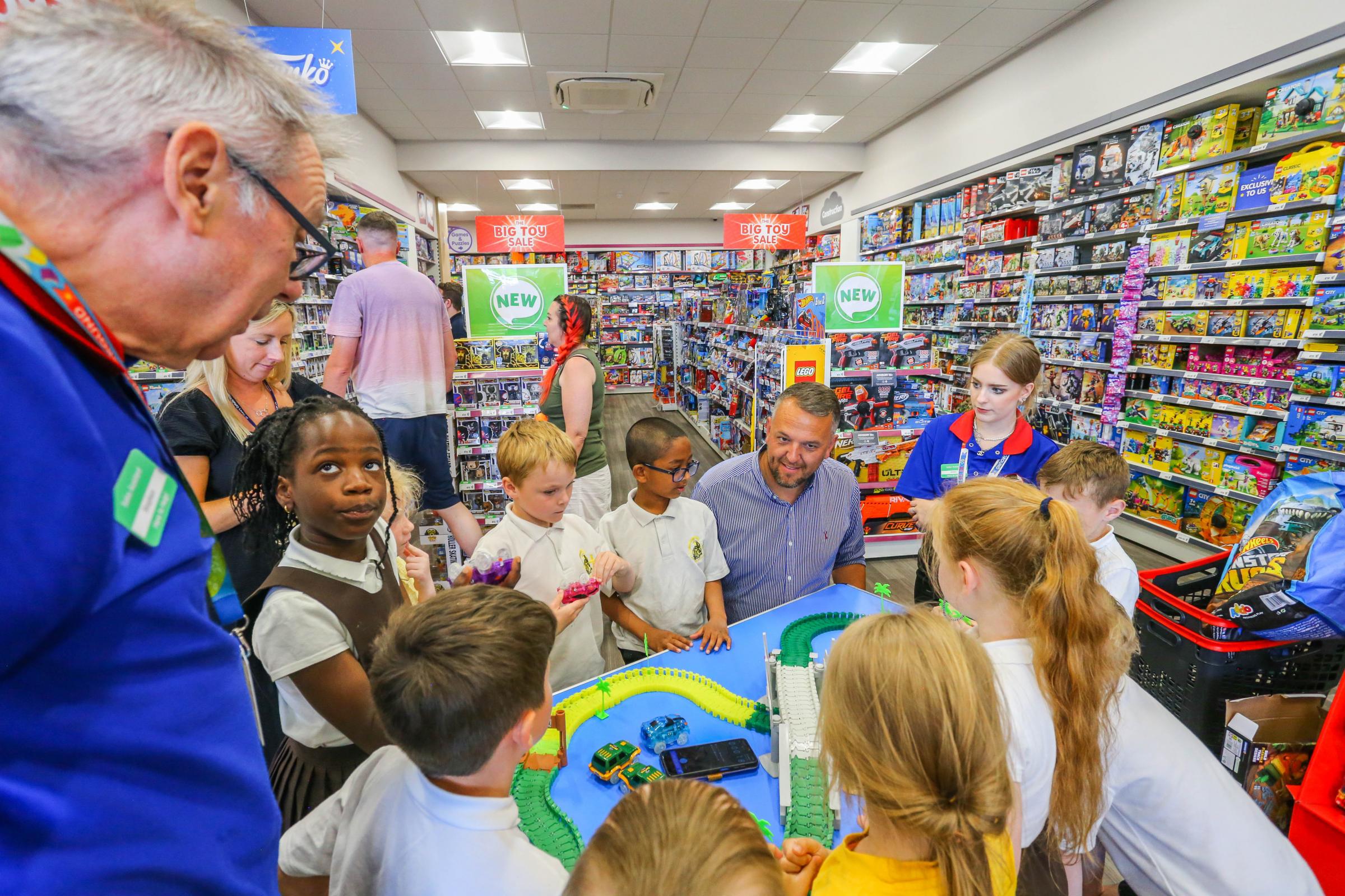 Pupils from St Clare’s RC School in Chester, take part in the Young Reader Programme at Broughton Shopping Park 