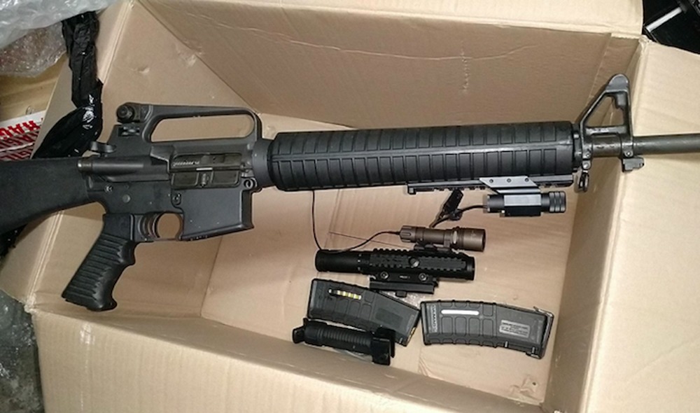 The AR-15 assault rifle Gallagher was involved in brokering