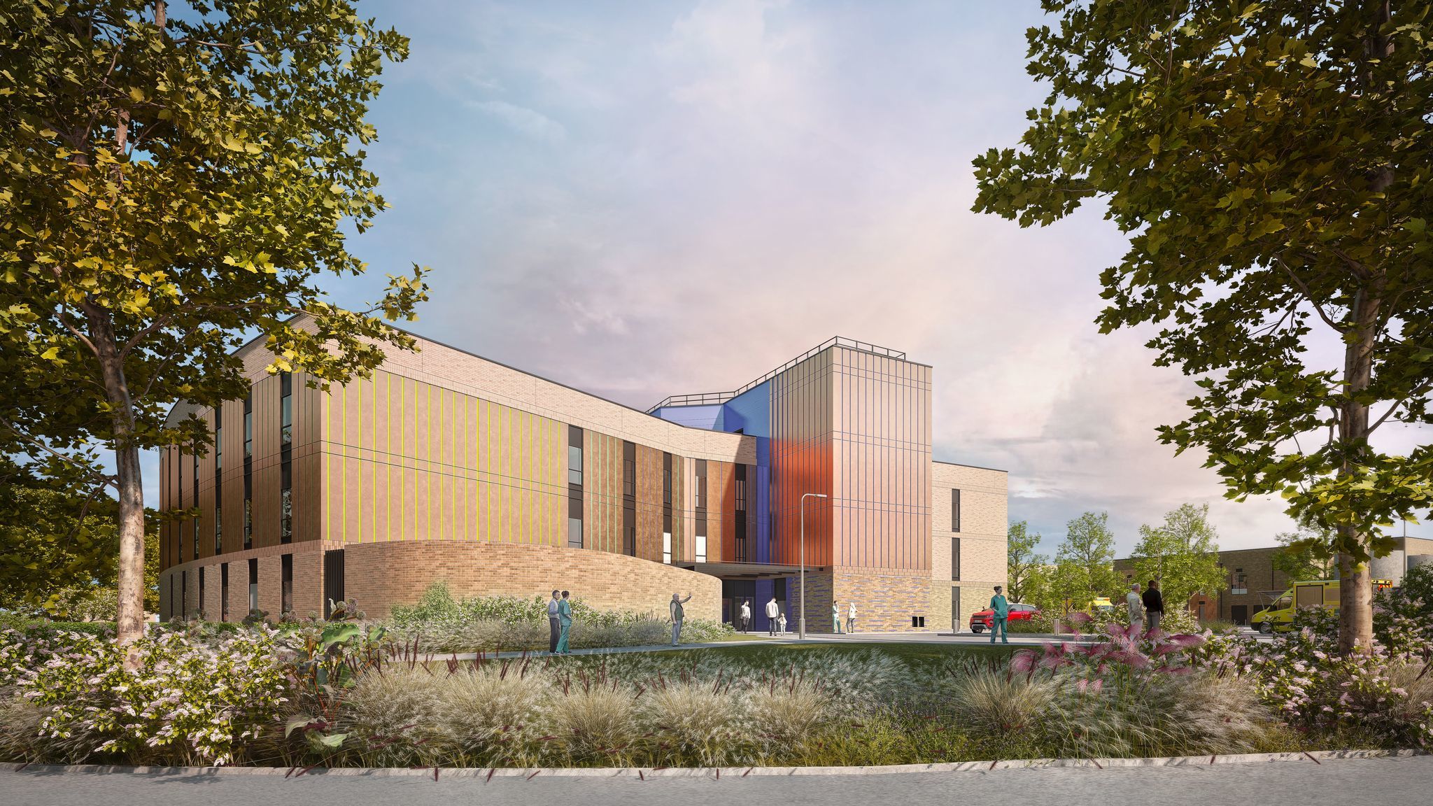 New artists impressions have been released of the Women and Childrens Building at the Countess of Chester Hospital, currently under construction.