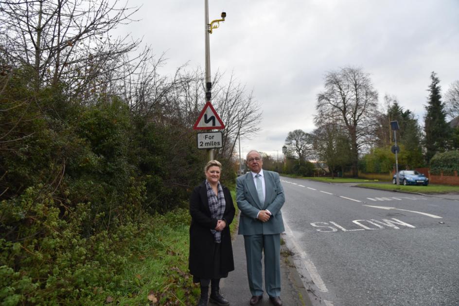 Average speed cameras installed on A41 road near Chester 
