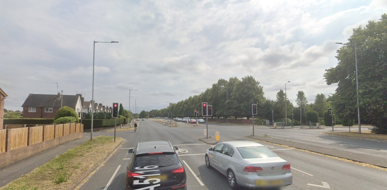 The fatal collision happened at the Beechway junction on Liverpool Road, Chester, near the Countess of Chester Hospital. Picture: Google.