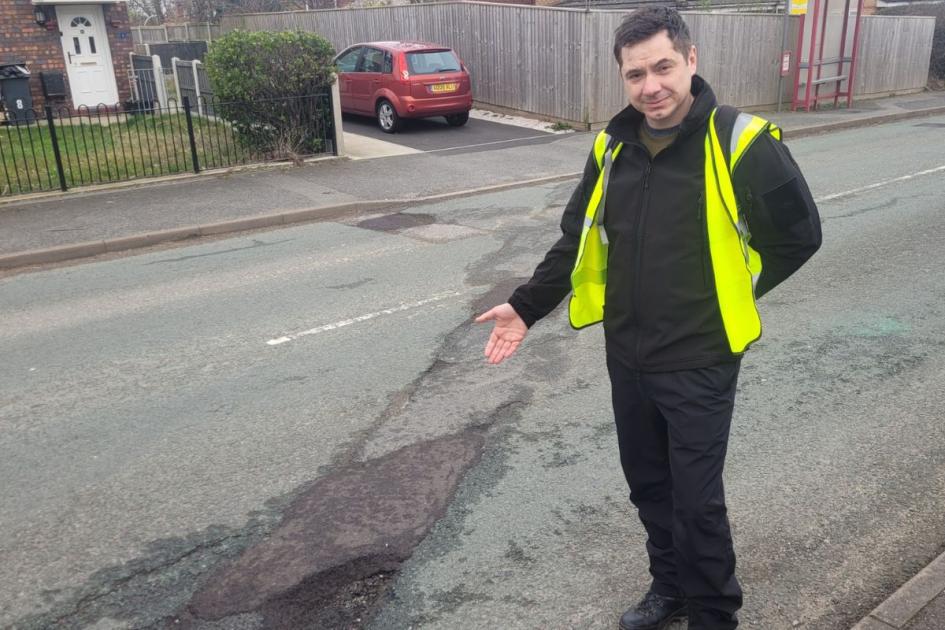 Man photographs every pothole along work commute | Chester and District Standard 