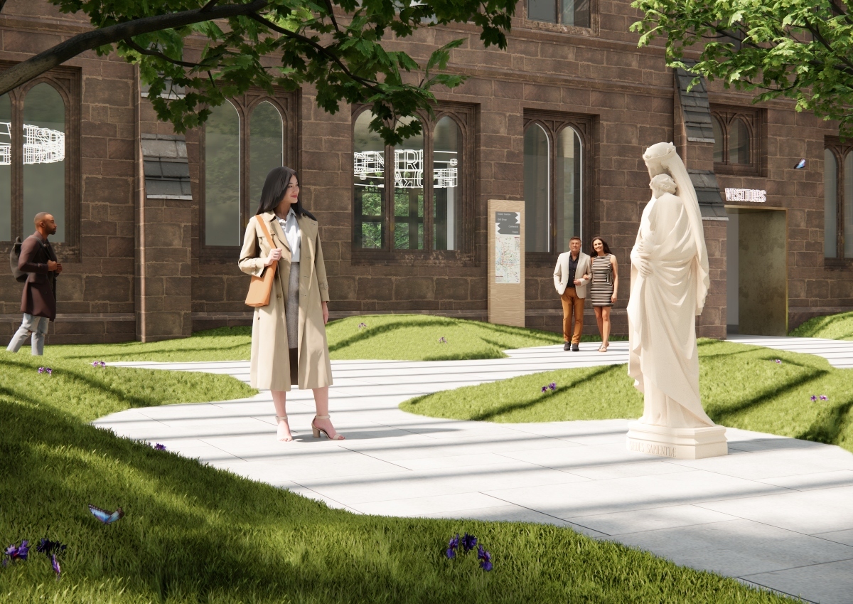 A sculpture garden and visitor centre for the exterior could be one of the improvements made.