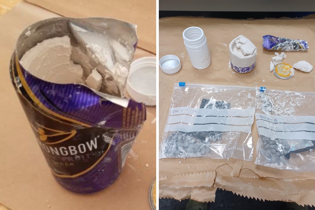 Drugs were concealed within cans of Strongbow Dark Fruit