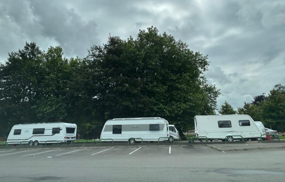 Caravans arrive at series of unauthorised encampments across Cheshire town 