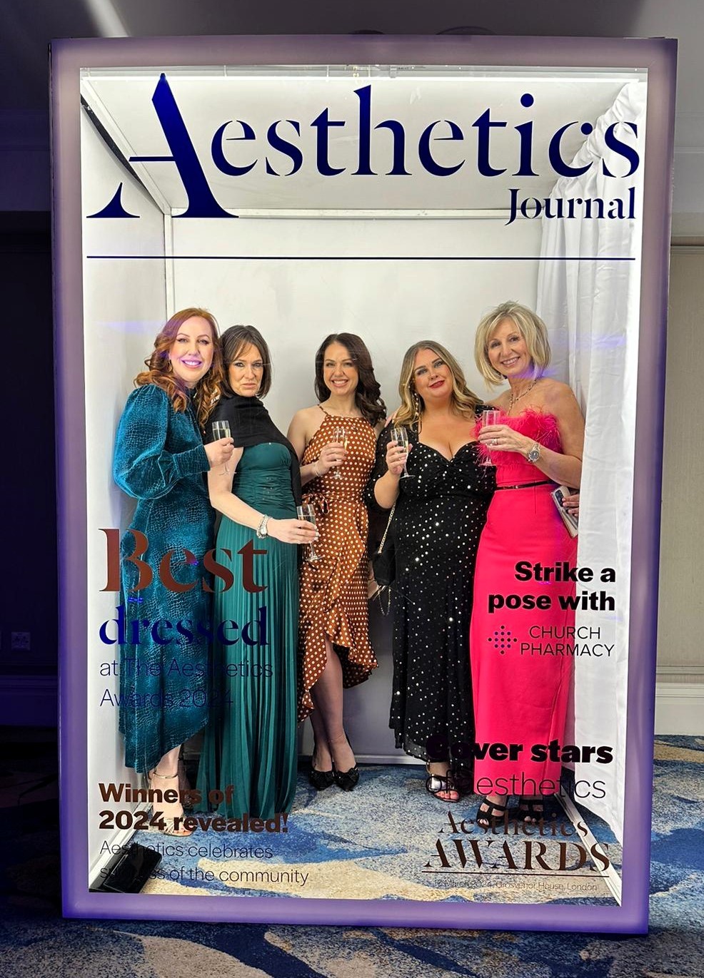 Members of the Pure Perfection Clinic team at the Aesthetics Awards.