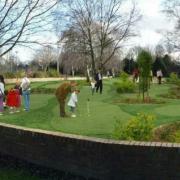An artist's impression of the 18-hole putting course at Westminster Park, Chester.