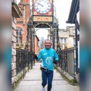 Coyle Roberts is planning to run over 14 laps of the City Walls.