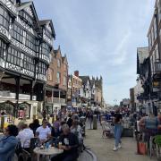 Alfresco dining in Chester. Picture: Chester BID.