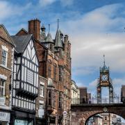Chester - Eastgate Clock and Grosvenor Hotel. Picture: Chester BID.