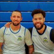 Ben Mockford and Teddy Okereafor arrived from Bristol Flyers at the start of the season and have played together for several years with GB. Pic courtesy of Vlad Ionasc