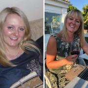 Dawn Hynes is ready to help other would-be slimmers, having lost three stone herself. Pictured is Dawn before and after her weight loss.