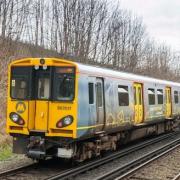 A train operated by Merseyrail