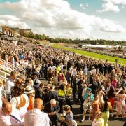 Crowds at Chester Races.