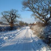 Jill's winning entry was a snowy scene from Coppenhall, near Crewe.