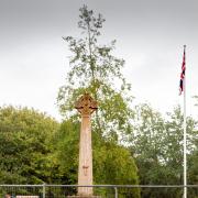 Tattenhall War Memorial has been restored after sinkhole damage saw the structure resemble The Leaning Tower of Pisa.
