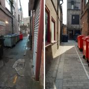 Streets like Leen Lane were selected for restoration as part of Chester's High Street Heritage Action Zone.