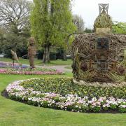 Cheshire West and Chester Council's Grosvenor Park display to commemorate the King's Coronation.