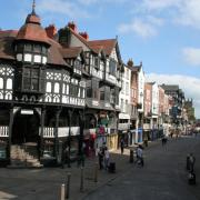 Chester city centre's historic Rows.