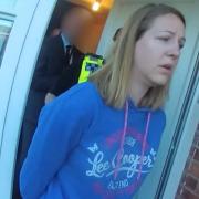Lucy Letby arrested at her home in Chester in 2018. Picture: Cheshire Police.