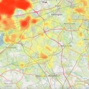 A heatmap has been compiled showing the highest concentration of cases across Cheshire.