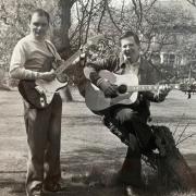 Dave Keech (left) and Billy Jones (right) wrote the song 'J.R. is Our Hero' at the height of Dallas mania.