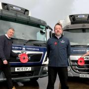 Harlech Foodservice will display poppies on their trucks.