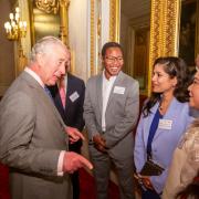 CWP nurse Blessy Pappachan meets His Majesty King Charles at Buckingham Palace.