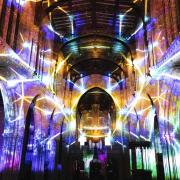 The immersive artwork will be displayed within Chester Cathedral. (Images: Luxmuralis)