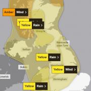 Yellow warnings for wind, in conjuction with Storm Jocelyn, remain in place for much of the UK. (Image: Met Office).
