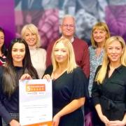 The Frodsham team with their certificate