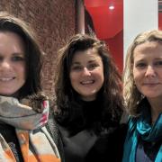 Left to right: Nicola Haigh Community Manager at Storyhouse; Una Meehan and Dr Dawn Llewellyn.