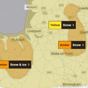 A Yellow warning for snow remains in place for Chester and surrounding areas.