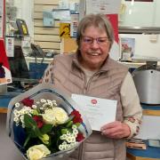 Helen Rimmer MBE has received a Long Service Award from the Post Office.
