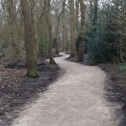 Improvements have been carried out on the pathways at Stanney Woods.