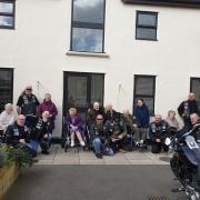The Robbers Dogs biker's club visited a Chester care home to pick up a large donation of Easter eggs.
