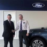Ellesmere Port MP Justin Madders and Managing Director of M53 Ford, Phil Vaill.