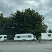 A stock photo of a caravan encampment in Warrington